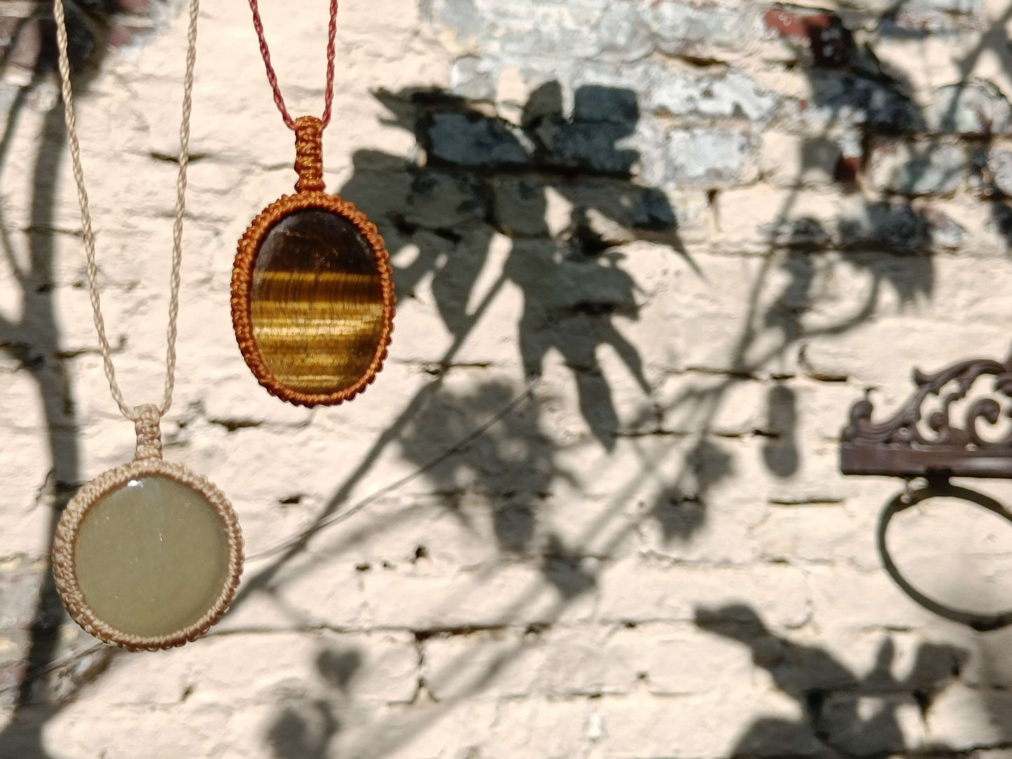 Zaterdag 20 september Workshop Halsketting met edelsteen in macrame