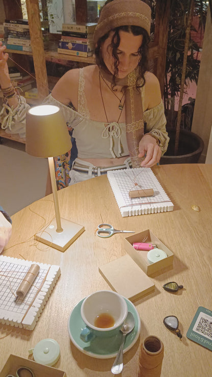 31 mei Workshop macrame Halsketting met edelsteen