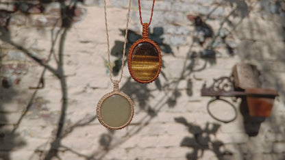 Zaterdag 15 november Workshop Halsketting met edelsteen in macrame